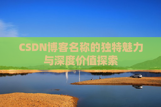 CSDN博客名称的独特魅力与深度价值探索